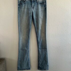MOTHER Light Wash Flare Jeans
